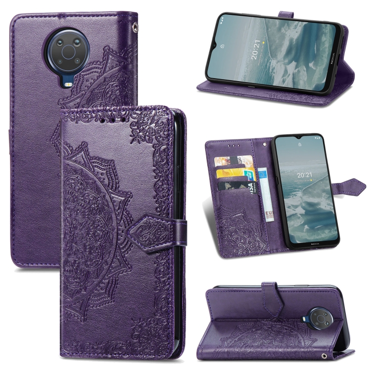 For Nokia 6.3 Mandala Embossing Pattern Horizontal Flip Leather Case with Holder & Card Slots & Wallet & Lanyard(Purple)
For Nokia 6.3 Mandala Embossing Pattern Horizontal Flip Leather Case with Holder & Card Slots & Wallet & Lanyard(Purple)