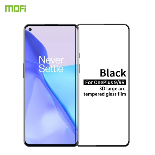 

For OnePlus 9 / 9R MOFI 9H 3D Explosion-proof Curved Screen Tempered Glass Film(Black)