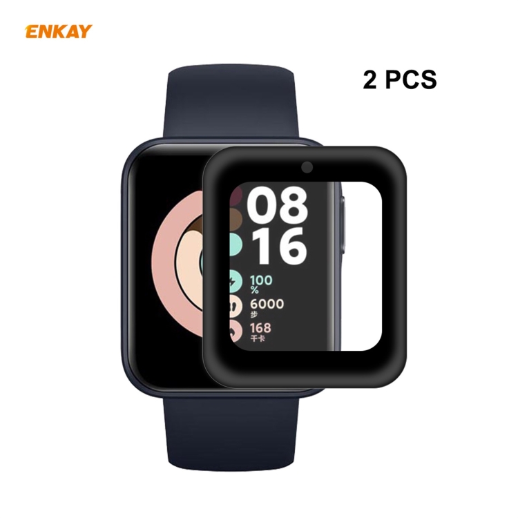 

For Redmi Watch 2 PCS ENKAY Hat-Prince 3D Full Screen Soft PC Edge + PMMA HD Screen Protector Film