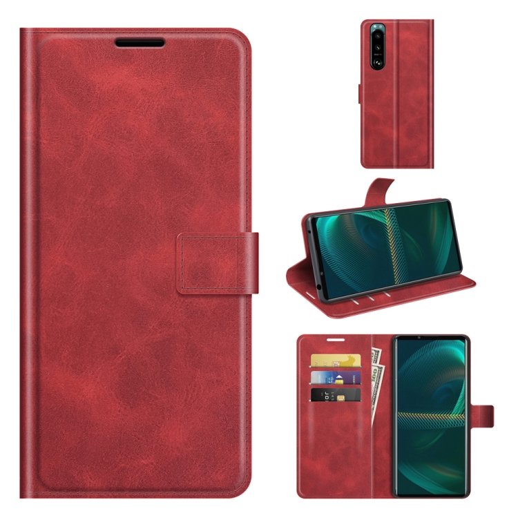 For Sony Xperia 5 III Retro Calf Pattern Buckle Horizontal Flip Leather Case with Holder & Card Slots & Wallet(Red)
For Sony Xperia 5 III Retro Calf Pattern Buckle Horizontal Flip Leather Case with Holder & Card Slots & Wallet(Red)