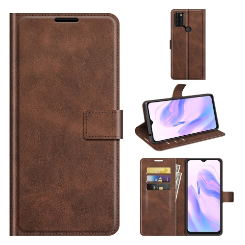 

For Blackview A70 Retro Calf Pattern Buckle Horizontal Flip Leather Case with Holder & Card Slots & Wallet(Dark Brown)