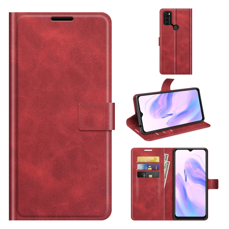 

For Blackview A70 Retro Calf Pattern Buckle Horizontal Flip Leather Case with Holder & Card Slots & Wallet(Red)