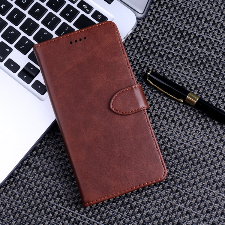 

Calf Texture Horizontal Flip Leather Case for Samsung Galaxy S10+, with Holder & Card Slots & Wallet(Brown)
