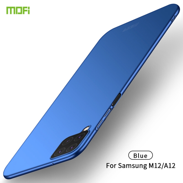 

For Samsung Galaxy M12/A12 MOFI Frosted PC Ultra-thin Hard Case(Blue)