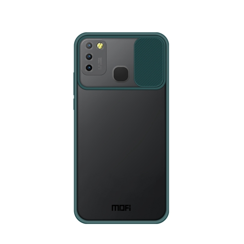 

For Infinix Smart 5 X657 / Hot 10 Lite MOFI Xing Dun Series Translucent Frosted PC + TPU Privacy Anti-glare Shockproof All-inclusive Protective Case(Green)