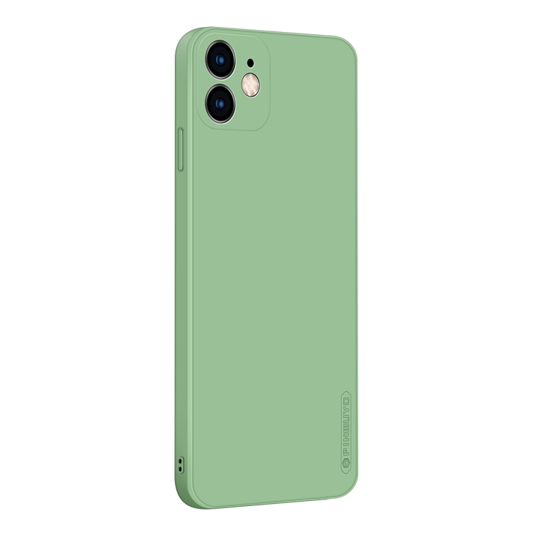 

For iPhone 12 mini PINWUYO Touching Series Liquid Silicone TPU Shockproof Case(Green)