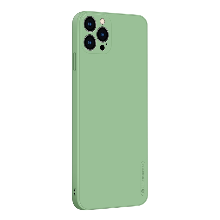 

For iPhone 12 Pro PINWUYO Touching Series Liquid Silicone TPU Shockproof Case(Green)