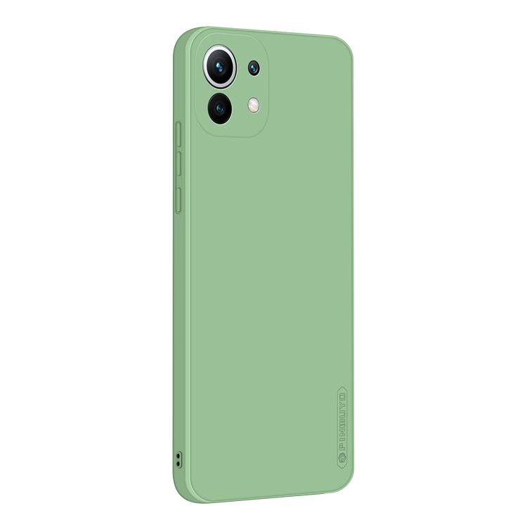 

For Xiaomi Mi 11 PINWUYO Touching Series Liquid Silicone TPU Shockproof Case(Green)