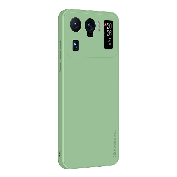 

For Xiaomi Mi 11 Ultra PINWUYO Touching Series Liquid Silicone TPU Shockproof Case(Green)