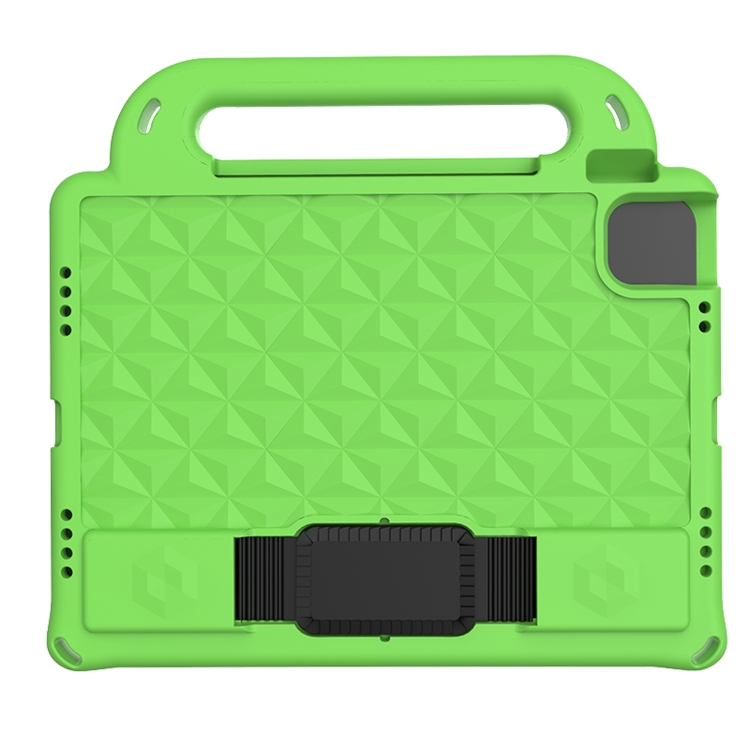 

For iPad Pro 11 2021 Diamond Series EVA Anti-Fall Shockproof Sleeve Protective Shell Case with Holder & Strap(Green)