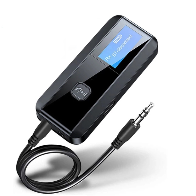 

C29 2 in 1 USB Bluetooth 5.0 Audio Receiver Transmitter with LCD Display(Black)