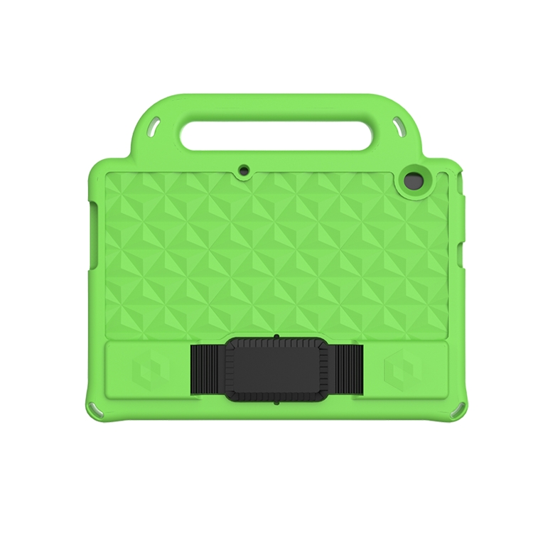 

For Huawei MediaPad T3 10 9.6 inch Diamond Series EVA Anti-Fall Shockproof Sleeve Protective Shell Case with Holder & Strap(Green)