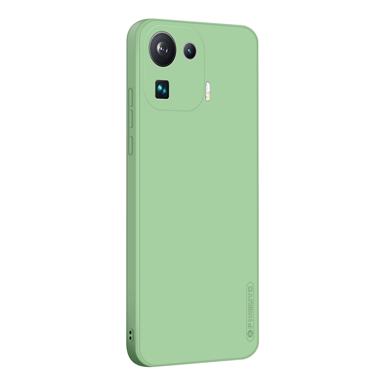 

For Xiaomi Mi 11 Pro PINWUYO Touching Series Liquid Silicone TPU Shockproof Case(Green)