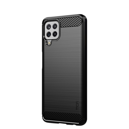 

For Samsung Galaxy A22 4G 4G MOFI Gentleness Series Brushed Texture Carbon Fiber Soft TPU Case(Black)