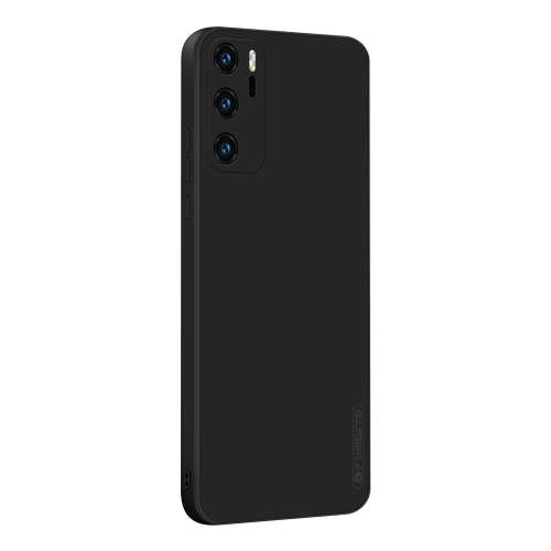 

For Huawei P40 PINWUYO Sense Series Liquid Silicone TPU Mobile Phone Case(Black)
