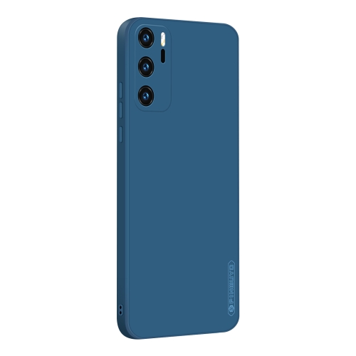 

For Huawei P40 PINWUYO Sense Series Liquid Silicone TPU Mobile Phone Case(Blue)