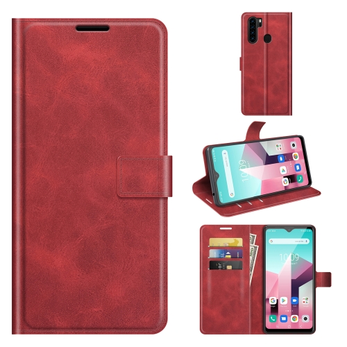 

For Blackview A80 Plus / A80 Pro Retro Calf Pattern Buckle Horizontal Flip Leather Case with Holder & Card Slots & Wallet(Red)