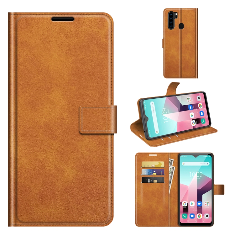 

For Blackview A80 Plus / A80 Pro Retro Calf Pattern Buckle Horizontal Flip Leather Case with Holder & Card Slots & Wallet(Yellow)