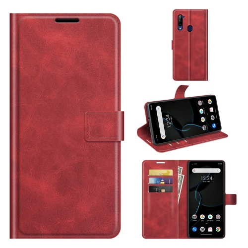 

For ZTE Libero 5G Retro Calf Pattern Buckle Horizontal Flip Leather Case with Holder & Card Slots & Wallet(Red)