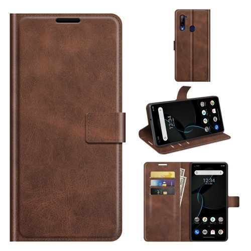 

For ZTE Libero 5G Retro Calf Pattern Buckle Horizontal Flip Leather Case with Holder & Card Slots & Wallet(Dark Brown)