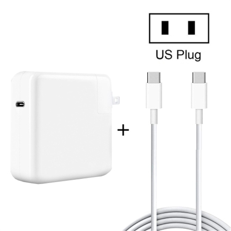 

96W USB-C / Type-C Power Adapter Portable Charger with 1.8m USB-C / Type-C to USB-C / Type-C Charging Cable, US Plug