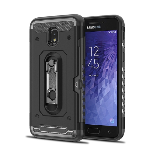 

Shockproof PC + TPU Case for Galaxy J3 (2018), with Holder(Black)