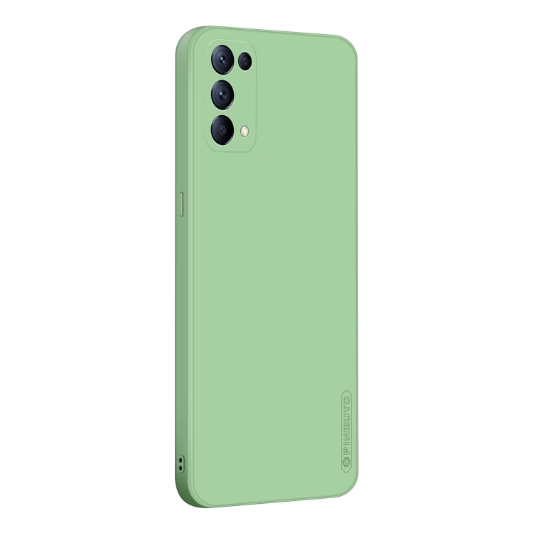 

For OPPO Reno5 Pro PINWUYO Touching Series Liquid Silicone TPU Shockproof Case(Green)