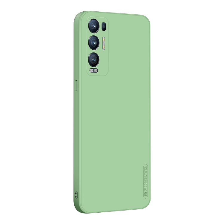 

For OPPO Reno5 Pro Plus / Find X3 NEO PINWUYO Touching Series Liquid Silicone TPU Shockproof Case(Green)