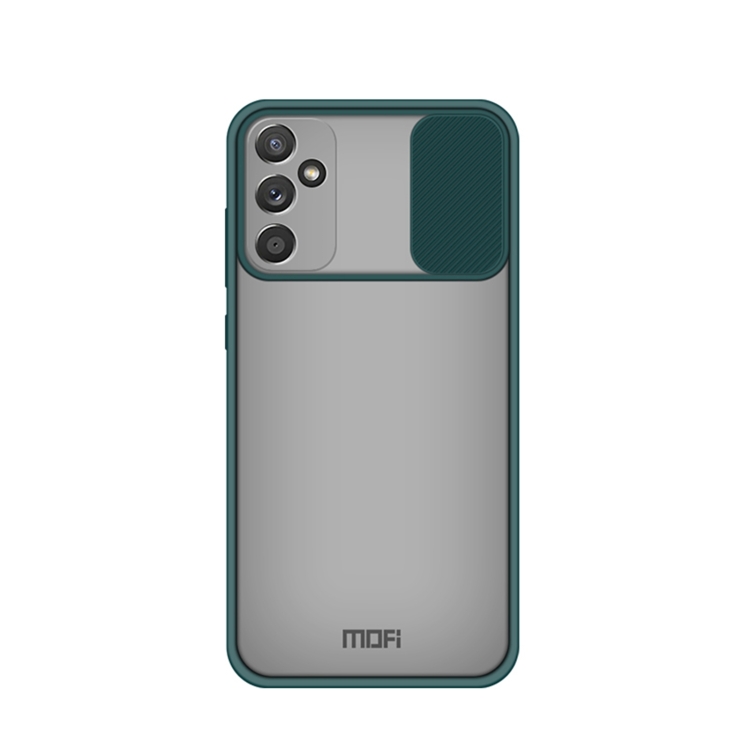 

For Samsung GalaxyA82 5G MOFI Xing Dun Series Translucent Frosted PC + TPU Privacy Anti-glare Shockproof All-inclusive Protective Case(Green)