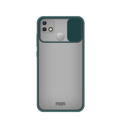 

For Infinix HOT 10i MOFI Xing Dun Series Translucent Frosted PC + TPU Privacy Anti-glare Shockproof All-inclusive Protective Case(Green)