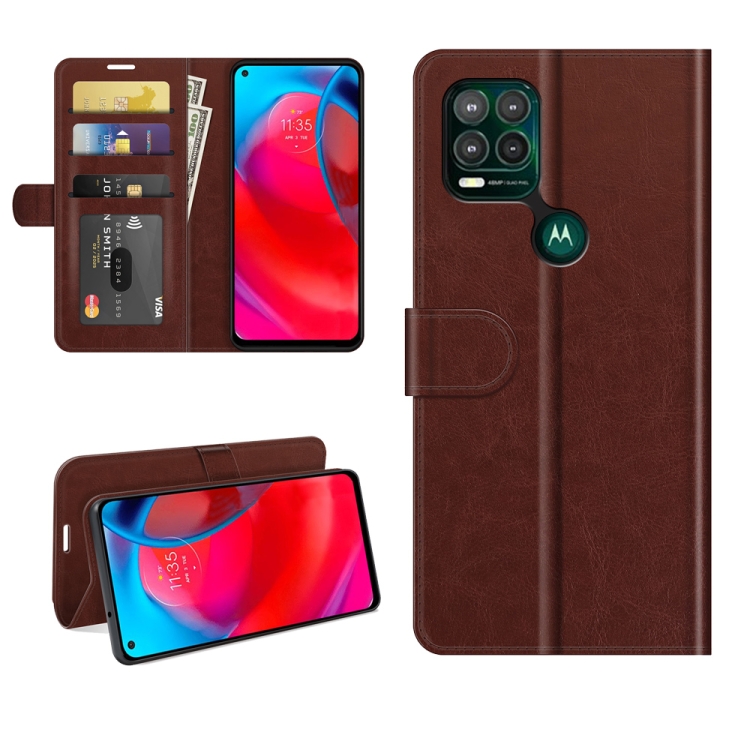 

For Motorola Moto G Stylus 5G R64 Texture Single Horizontal Flip Protective Case with Holder & Card Slots & Wallet& Photo Frame(Brown)