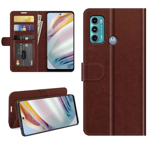 

For Motorola Moto G60/G40 Fusion R64 Texture Single Horizontal Flip Protective Case with Holder & Card Slots & Wallet& Photo Frame(Brown)