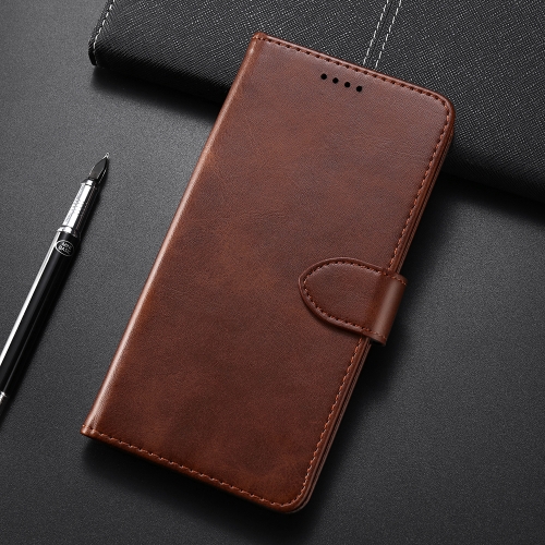 

Calf Texture Horizontal Flip Leather Case for Huawei Mate 20 Pro, with Holder & Card Slots & Wallet(Brown)