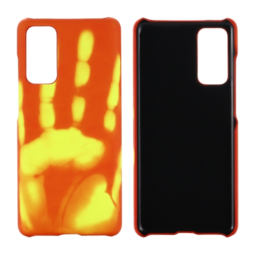 

Paste Skin + PC Thermal Sensor Discoloration Case For Samsung Galaxy S21 FE(Red Yellow)