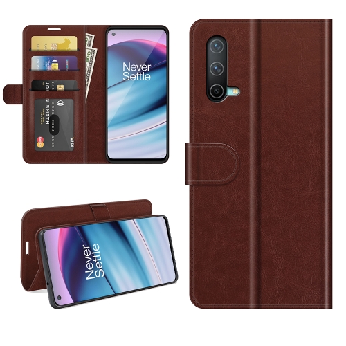 

For OnePlus Nord CE 5G R64 Texture Single Horizontal Flip Protective Case with Holder & Card Slots & Wallet& Photo Frame(Brown)