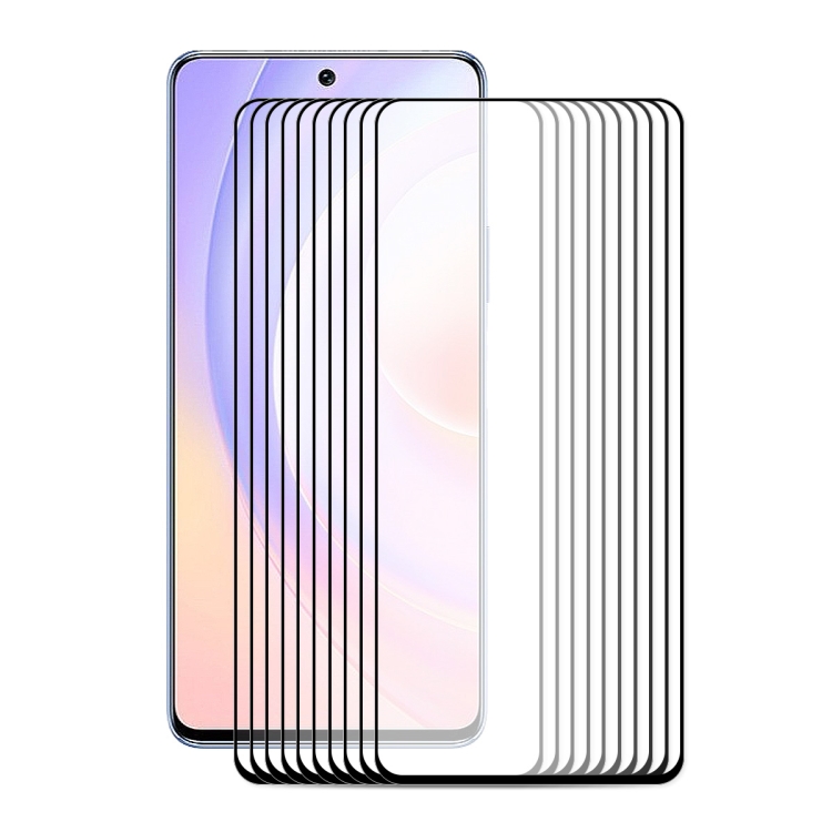 

For Honor 50 SE 10 PCS ENKAY Hat-Prince Full Glue 0.26mm 9H 2.5D Tempered Glass Screen Protector Full Coverage Film