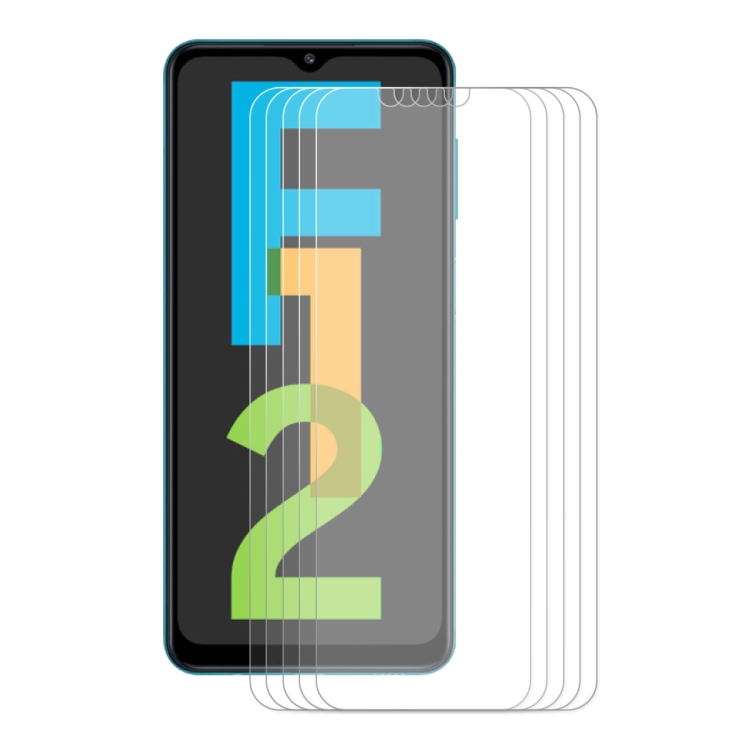 

For Samsung Galaxy F12 / F02s 5 PCS ENKAY Hat-Prince 0.26mm 9H 2.5D Curved Edge Tempered Glass Screen Protector
