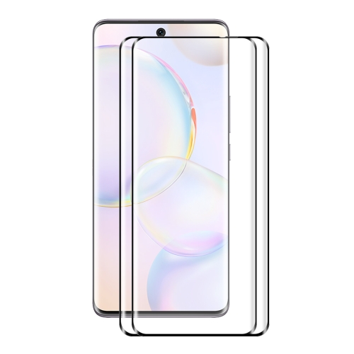 

For Honor 50 2PCS ENKAY Hat-Prince 3D Curved Explosion-proof Full Coverage Film Heat Bending Tempered Glass Protector