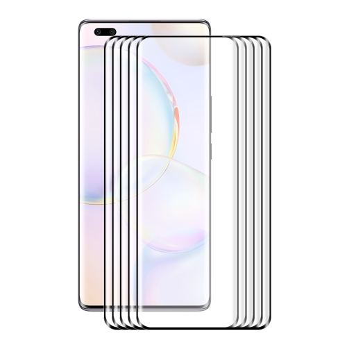 

For Honor 50 Pro 5 PCS ENKAY Hat-Prince 3D Curved Explosion-proof Full Coverage Film Heat Bending Tempered Glass Protector