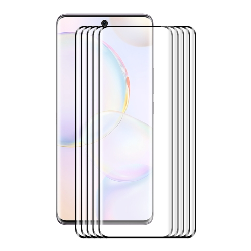 

For Honor 50 5 PCS ENKAY Hat-Prince 3D Curved Explosion-proof Full Coverage Film Heat Bending Tempered Glass Protector