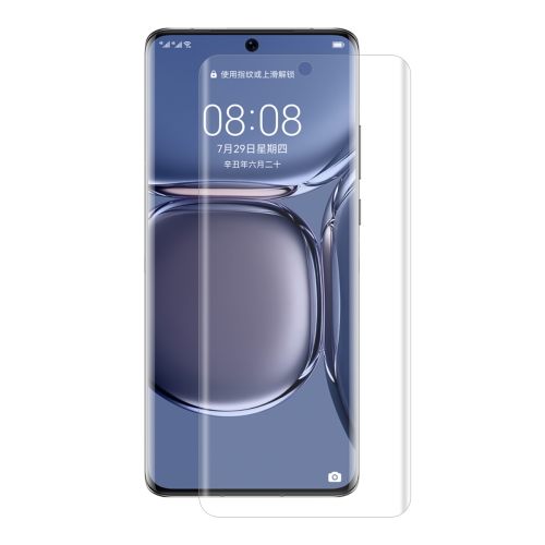 

For Huawei P50 Pro ENKAY Hat-Prince 3D Curved Full Coverage PET Hot Bending HD Screen Protector Soft Film Support Fingerprint Unlock