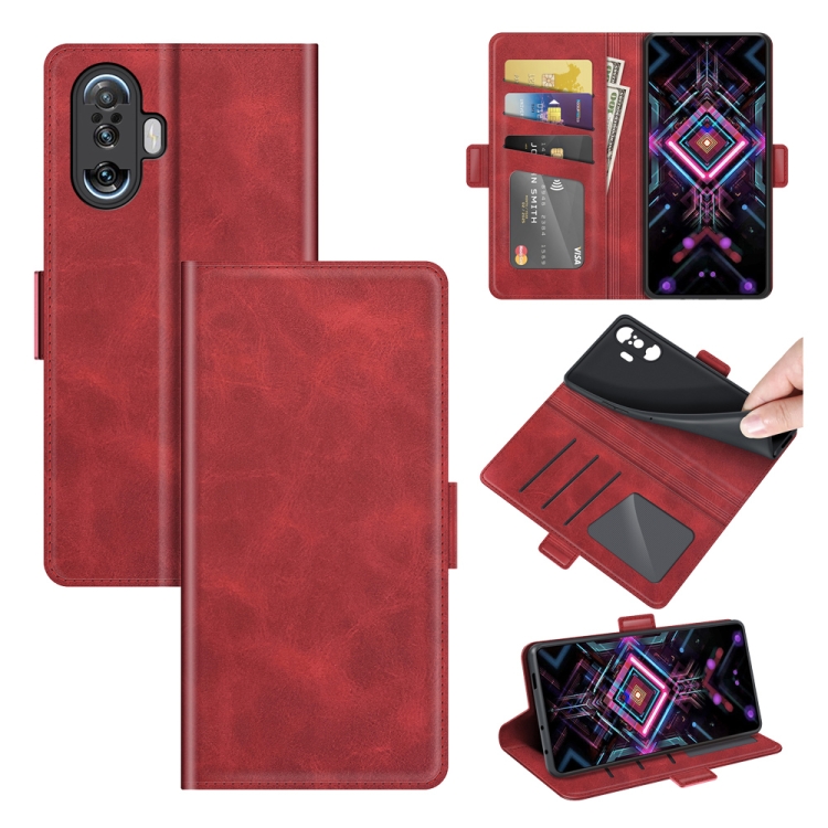 

For Xiaomi Poco F3 GT Dual-side Magnetic Buckle Horizontal Flip Leather Case with Holder & Card Slots & Wallet(Red)