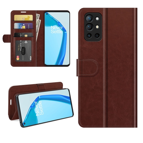 

For OnePlus 9R R64 Texture Single Horizontal Flip Protective Case with Holder & Card Slots & Wallet& Photo Frame(Brown)