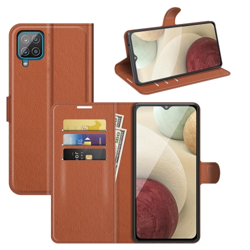 

For Samsung Galaxy A22 4G Litchi Texture Horizontal Flip Protective Case with Holder & Card Slots & Wallet(Brown)