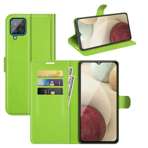 

For Samsung Galaxy A22 4G Litchi Texture Horizontal Flip Protective Case with Holder & Card Slots & Wallet(Green)