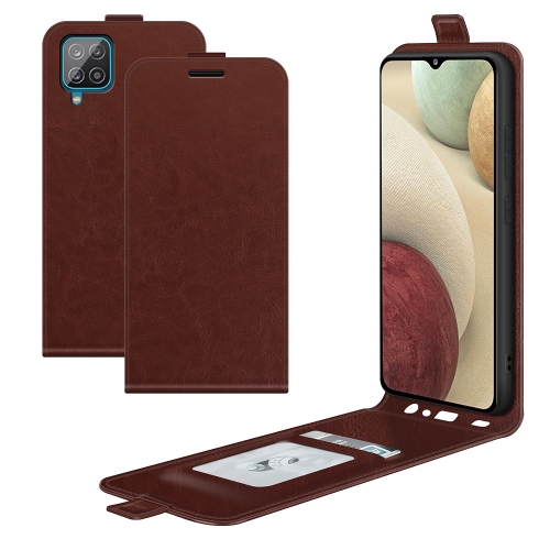 

For Samsung Glaxy A22 4G R64 Texture Single Vertical Flip Leather Protective Case with Card Slots & Photo Frame(Brown)