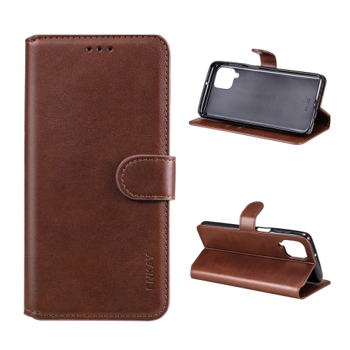 

For Samsung Galaxy M62 / F62 ENKAY Hat-Prince Horizontal Flip PU Leather Case with Holder & Card Slots & Wallet(Brown)