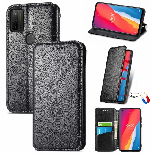 

For Ulefone Note 11 Plus Blooming Mandala Embossed Pattern Magnetic Horizontal Flip Leather Case with Holder & Card Slots & Wallet(Black)