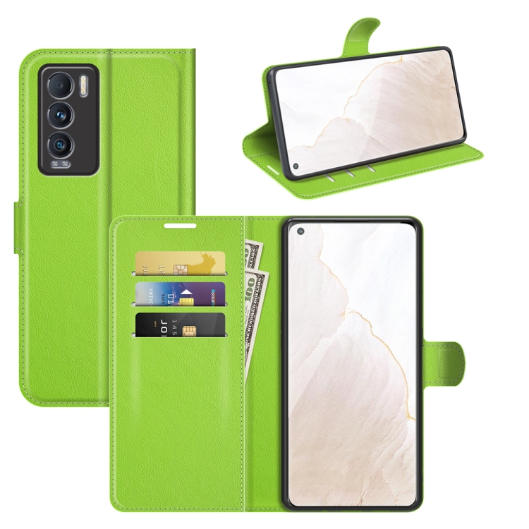 

For OPPO Realme GT Master Explorer Litchi Texture Horizontal Flip Protective Case with Holder & Card Slots & Wallet(Green)