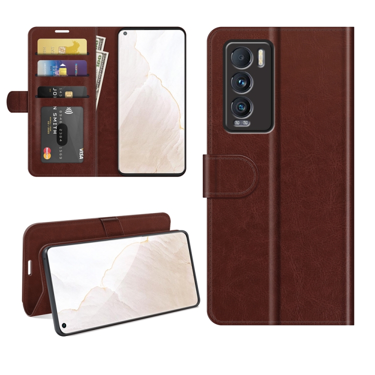 

For OPPO Realme GT Master R64 Texture Single Horizontal Flip Protective Case with Holder & Card Slots & Wallet& Photo Frame(Brown)